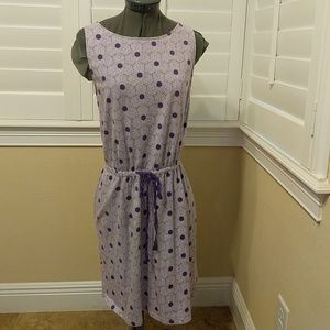 Loft purple and white flower sundress